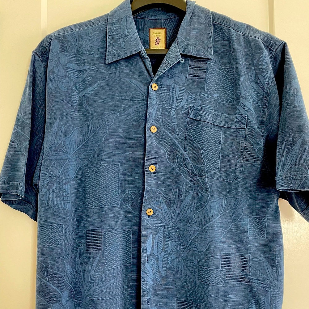 Navy Jamaica Jax Hawaiian Shirt